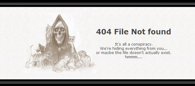 404 error Page not Found